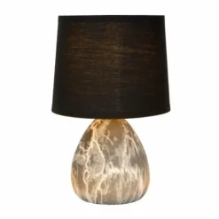 Lampes En Tissu-Luminaires Lucide Lampe de table Lucide MARMO Aspect marbre, 1 lumière