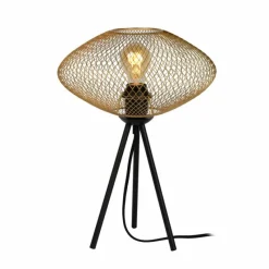 Luminaires Rustiques-Luminaires Lucide Lampe de table Lucide MESH Noir, 1 lumière