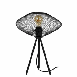 Luminaires Rustiques-Luminaires Lucide Lampe de table Lucide MESH Noir, 1 lumière