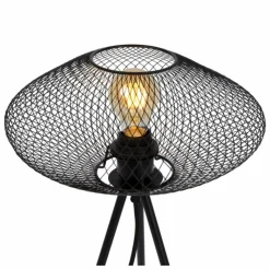 Luminaires Rustiques-Luminaires Lucide Lampe de table Lucide MESH Noir, 1 lumière
