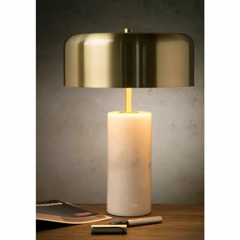 Luminaires Scandinaves-Luminaires Lucide Lampe de table Lucide MIRASOL Blanc, 3 lumières