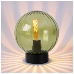 Luminaires Lucide Lampe de table Lucide MONSARAZ Noir, 1 lumière