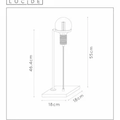 Luminaires Lucide Lampe de table Lucide OTTELIEN Noir, 1 lumière* Lampes À Poser