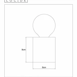 Luminaires Scandinaves-Luminaires Lucide Lampe de table Lucide PABLO Blanc, 1 lumière