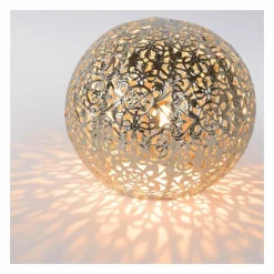 Lampe Turque-Luminaires Lucide Lampe de table Lucide PAOLO Argenté, 1 lumière