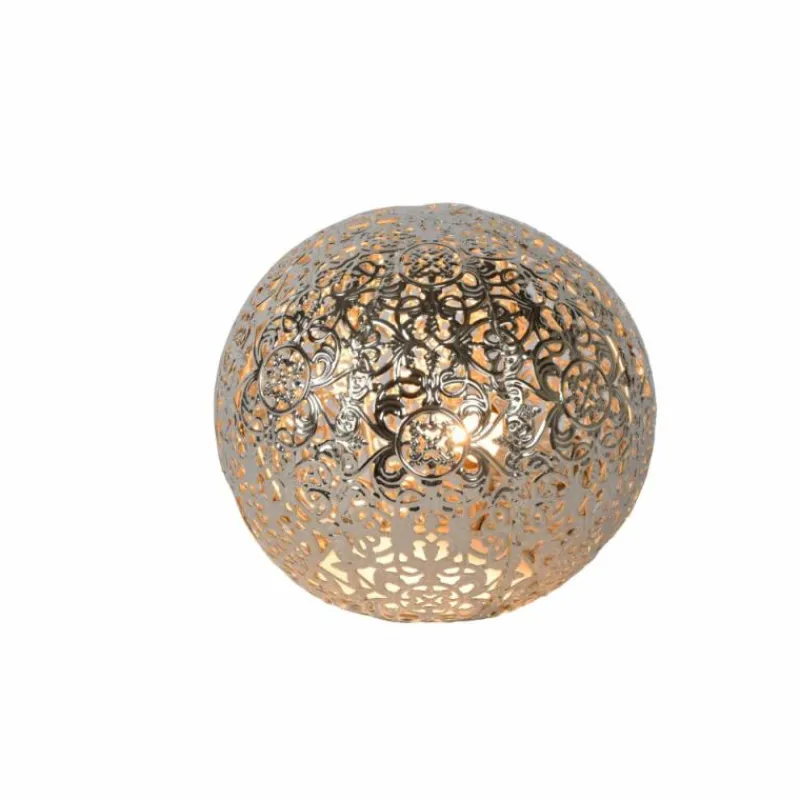Lampe Turque-Luminaires Lucide Lampe de table Lucide PAOLO Argenté, 1 lumière