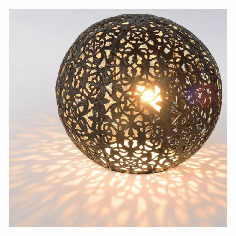 Lampe Turque-Luminaires Lucide Lampe de table Lucide PAOLO Noir, 1 lumière