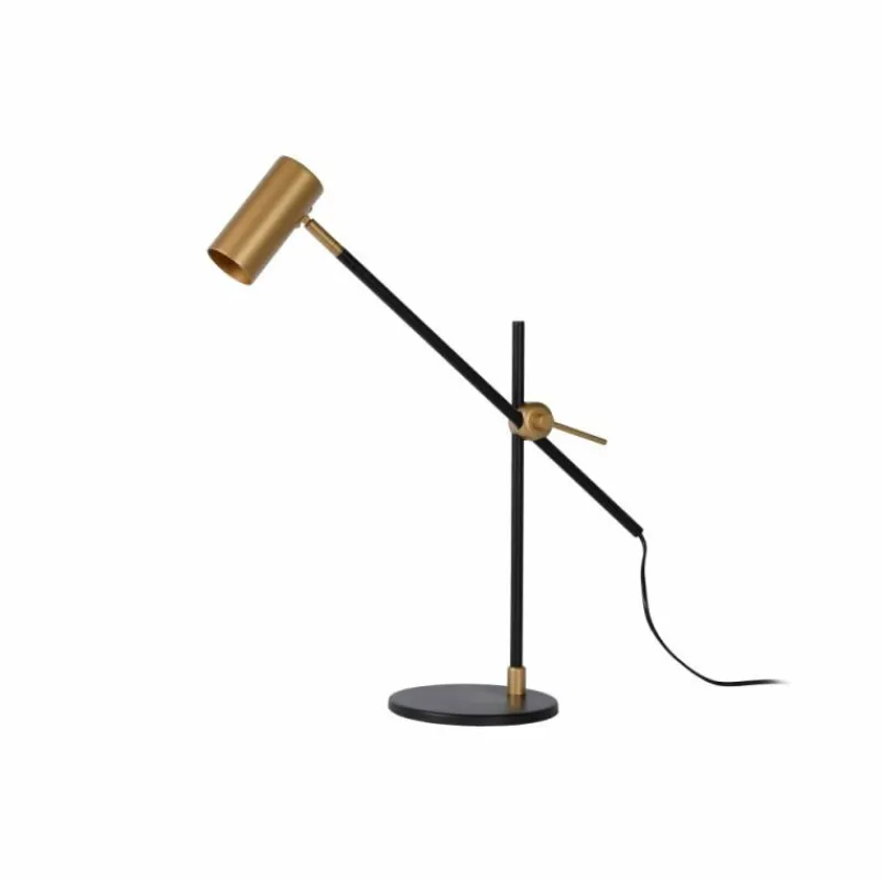 Luminaires Scandinaves-Luminaires Lucide Lampe de table Lucide PHILINE Noir, 1 lumière