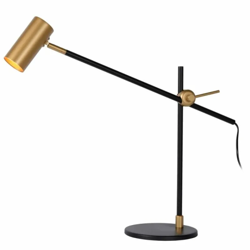 Luminaires Scandinaves-Luminaires Lucide Lampe de table Lucide PHILINE Noir, 1 lumière