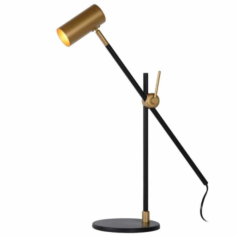 Luminaires Scandinaves-Luminaires Lucide Lampe de table Lucide PHILINE Noir, 1 lumière