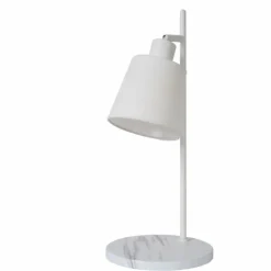 Lampes En Tissu-Luminaires Lucide Lampe de table Lucide PIPPA Blanc, 1 lumière