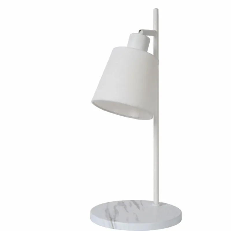 Lampes En Tissu-Luminaires Lucide Lampe de table Lucide PIPPA Blanc, 1 lumière