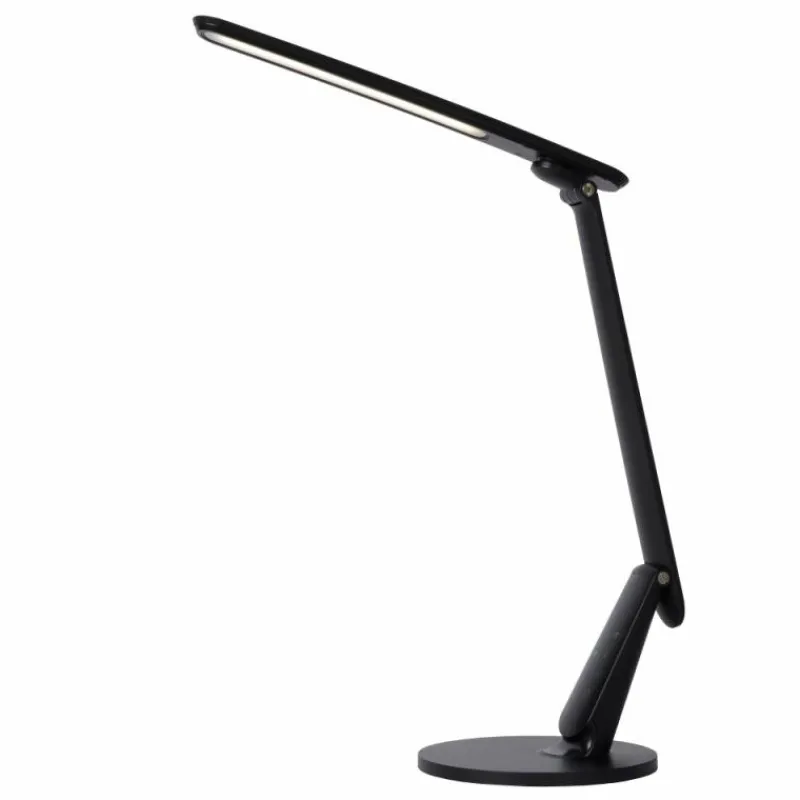 Lampes Industrielles-Luminaires Lucide Lampe de table Lucide PRACTICO LED Noir, 1 lumière