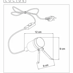 Lampes Dorées-Luminaires Lucide Lampe de table Lucide PUKKI Or, 1 lumière