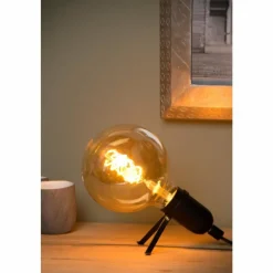 Luminaires Lucide Lampe de table Lucide PUKKI Noir, 1 lumière* Lampes À Poser