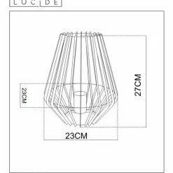 Luminaires Scandinaves-Luminaires Lucide Lampe de table Lucide REDA Noir, 1 lumière