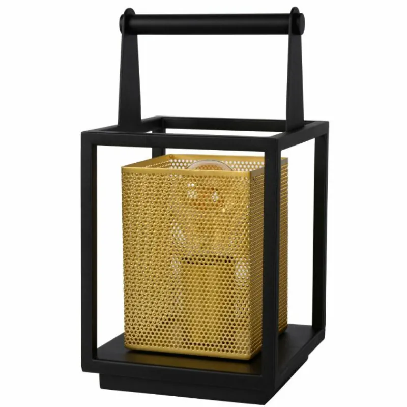 Lampes Dorées-Luminaires Lucide Lampe de table Lucide SANSA Noir, 1 lumière