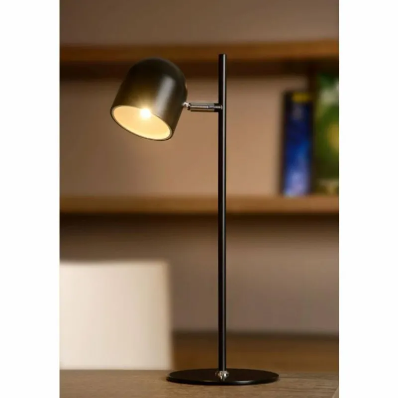 Luminaires Scandinaves-Luminaires Lucide Lampe de table Lucide SKANSKA LED Noir, 1 lumière