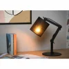 Lampes En Tissu-Luminaires Lucide Lampe de table Lucide TAMPA Noir, 1 lumière