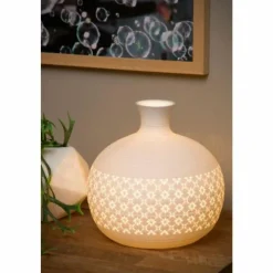 Luminaires Lucide Lampe de table Lucide TIESSE Blanc, 1 lumière* Lampes À Poser