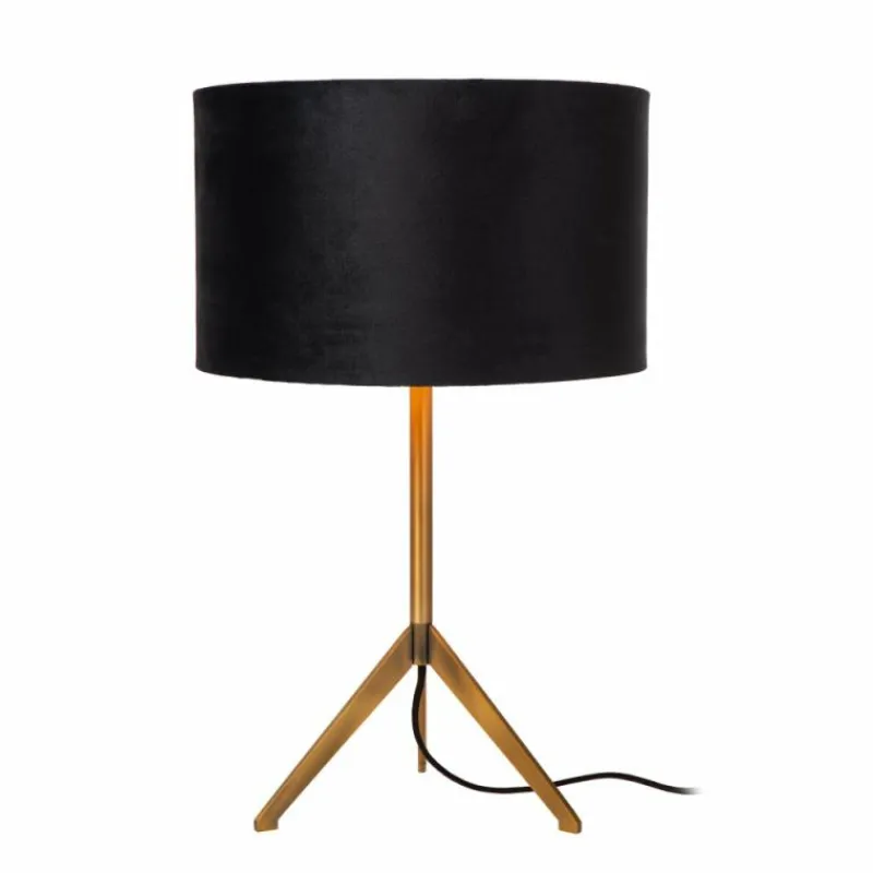 Lampes En Tissu-Luminaires Lucide Lampe de table Lucide TONDO Or, Laiton, 1 lumière