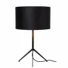 Lampes En Tissu-Luminaires Lucide Lampe de table Lucide TONDO Noir, 1 lumière