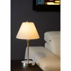 Luminaires Lucide Lampe de table Lucide TOUCH Nickel mat, 1 lumière