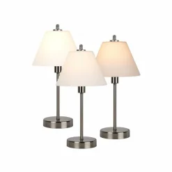 Luminaires Lucide Lampe de table Lucide TOUCH Nickel mat, 1 lumière