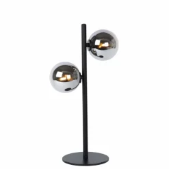 Luminaires Lucide Lampe de table Lucide TYCHO Noir, 2 lumières