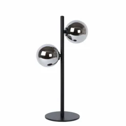 Luminaires Lucide Lampe de table Lucide TYCHO Noir, 2 lumières