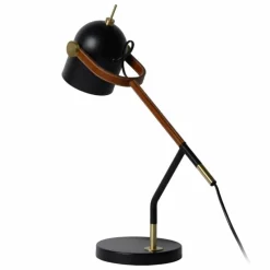 Luminaires Scandinaves-Luminaires Lucide Lampe de table Lucide WAYLON Noir, 1 lumière