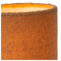 Lampes En Tissu-Luminaires Lucide Lampe de table Lucide WOOLLY Jaune, 1 lumière