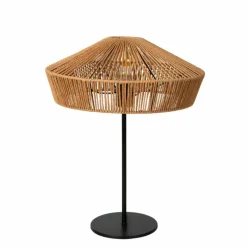 Luminaires Scandinaves-Luminaires Lucide Lampe de table Lucide YUNKAI Noir, 1 lumière