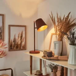 Lampes Industrielles-hofstein Lampe de table Lungre Rouille, 1 lumière