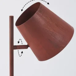 Lampes Industrielles-hofstein Lampe de table Lungre Rouille, 1 lumière