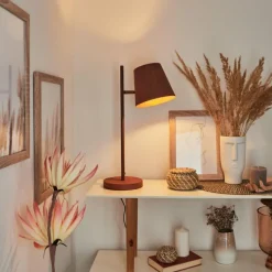 Lampes Industrielles-hofstein Lampe de table Lungre Rouille, 1 lumière