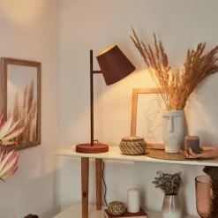 Lampes Industrielles-hofstein Lampe de table Lungre Rouille, 1 lumière