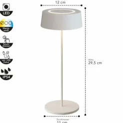 Luminaires Lutec Lampe de table Lutec COCKTAIL LED Blanc, 1 lumière