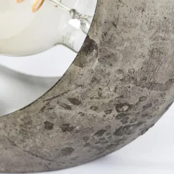 Lampes Industrielles-hofstein Lampe de table Magredis Argent Oxydé, 1 lumière