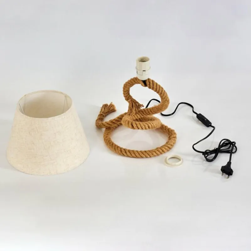 Lampes En Tissu-hofstein Lampe de table Makondo Brun, 1 lumière