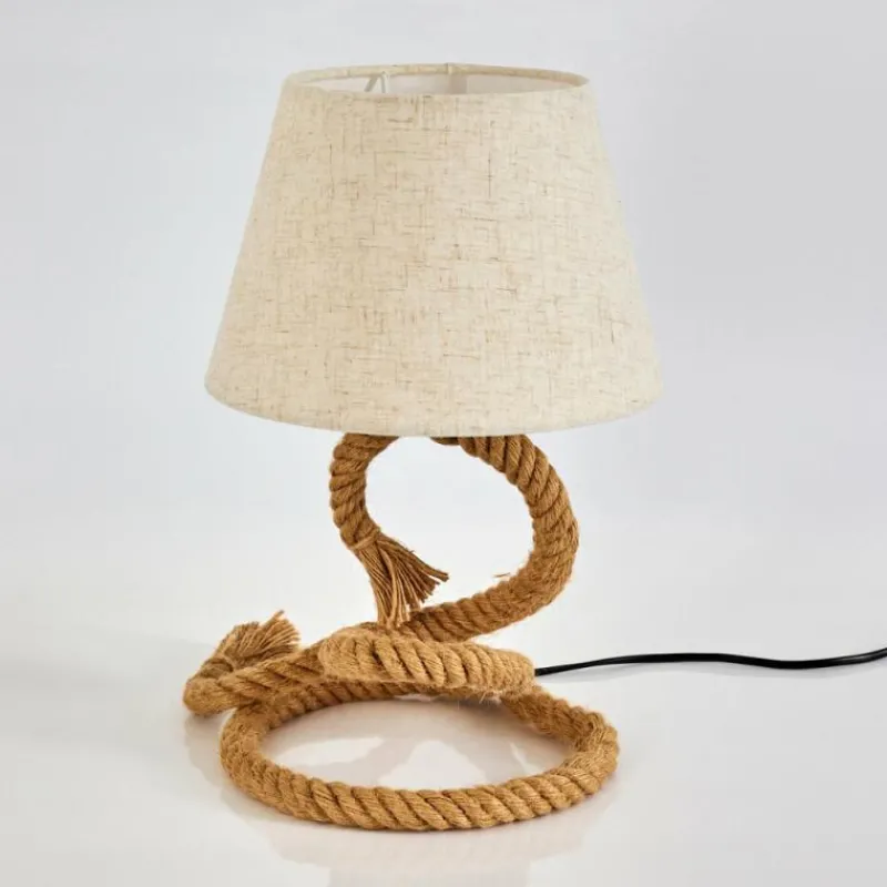Lampes En Tissu-hofstein Lampe de table Makondo Brun, 1 lumière