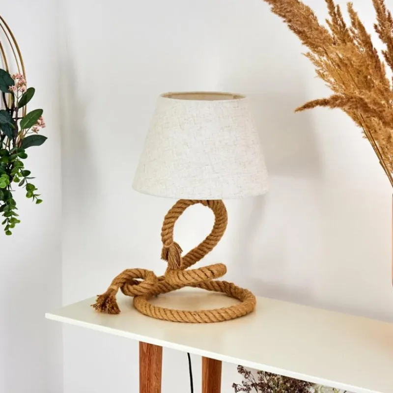 Lampes En Tissu-hofstein Lampe de table Makondo Brun, 1 lumière