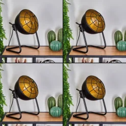 Lampes Dorées-hofstein Lampe de table Malix Noir, 1 lumière