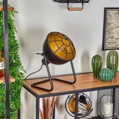 Lampes Dorées-hofstein Lampe de table Malix Noir, 1 lumière