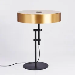 Lampes Dorées-hofstein Lampe de table Manaus Noir, 2 lumières