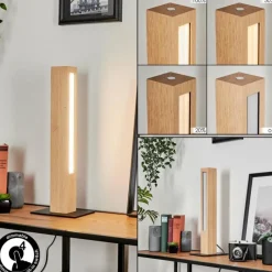 Luminaires Scandinaves-hofstein Lampe de table Mansupa LED Écru, Noir, 1 lumière