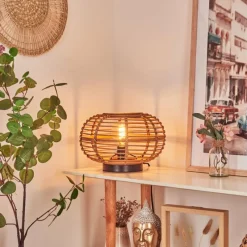 Style Boho-Chic-hofstein Lampe de table Manteau Écru, 1 lumière