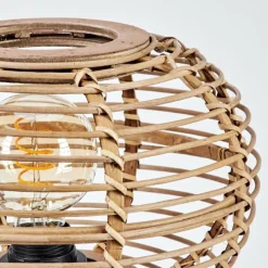 Style Boho-Chic-hofstein Lampe de table Manteau Noir, 1 lumière