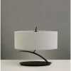 Lampes En Tissu-Luminaires Mantra Lampe de table Mantra Eve Blanc, 2 lumières