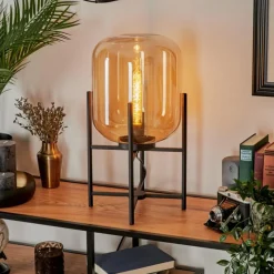 hofstein Lampe de table Manzano Noir, 1 lumière